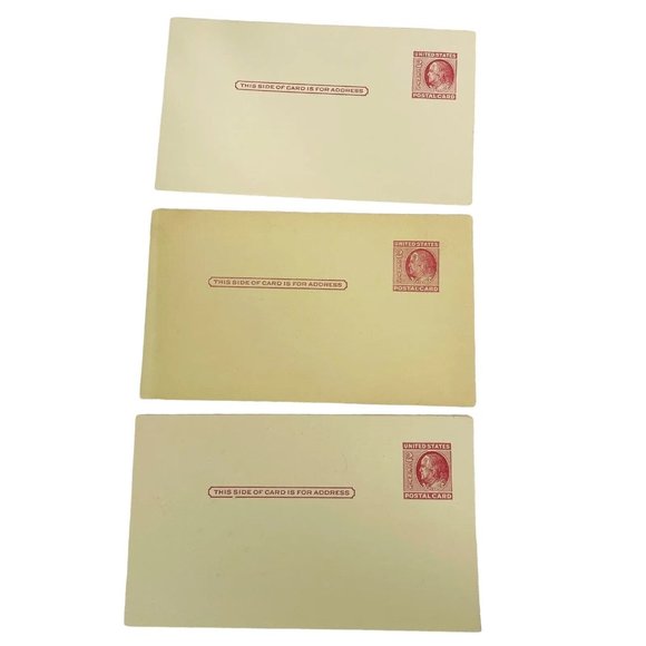 3 USPS 2 Cent Postal Card Benjamin Franklin Pre Stamp Postcard UNUSED Vintage - Picture 3 of 6